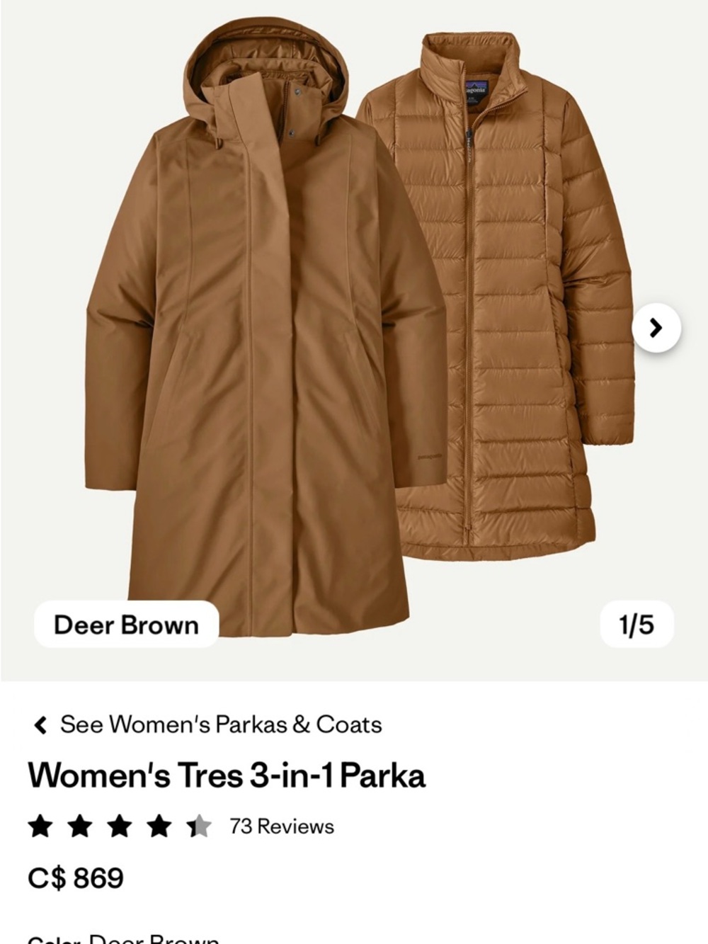 Patagonia 3-in-1 Parka - Picture 3 of 3